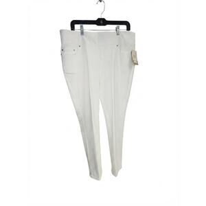 NEW TRU LUXE women's 4 way stretch pull on skinny jeans in pearl